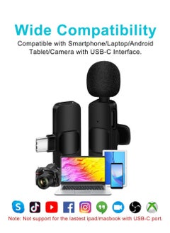 DIGI CORE Wireless Microphone For iPad Type-C Phone Plug-Play Wireless Lavalier Mic For Video Recording Live Stream Vlog YouTube TikTok Facebook Mic  - Image 3