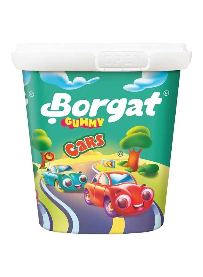 Borgat Cars Shaped And Flavored Mini Gummy Candy- 160gms