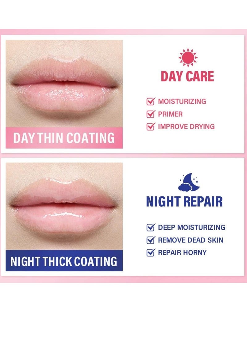 lakerain Lip Sleeping Mask Lip Plumper Oil Tinted Lip Balm Overnight Lip Mask Moisture and Collagen Booster Lip Mask Day and Night Repair Lip Balm for Improves Dryness and Cracked Lip Scrubs Berry 02 - Image 5