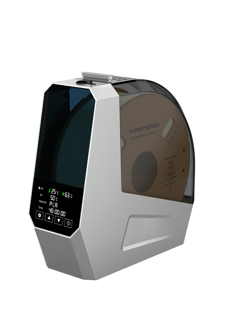 Zikra 3D Printer Filament Dryer Box, 3D Printer Filament Dryer Box with Built-in Fan Filament Storage Holder Filament Dehydrator for 1KG 1.75/2.85mm One-Key Setting for PLA PETG ABS TPU Nylon - Image 1