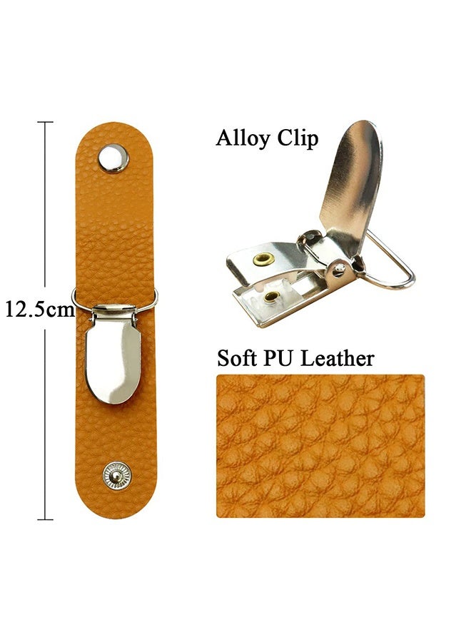 إم إكس إن 3 قطع PU الجلد قبعة كليب، متعددة الوظائف في الهواء الطلق Duckbill كليب، قبعة حامل اليدين اليدين الحرة حقيبة Accessory for Traveling Bags Backbagks Purses Totes - Image 2