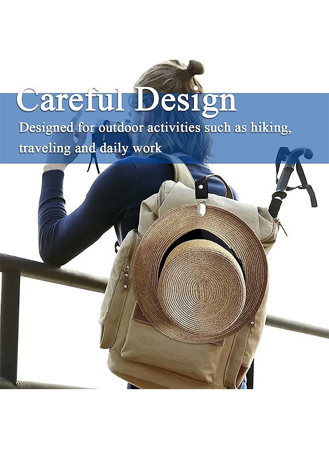 إم إكس إن 3 قطع PU الجلد قبعة كليب، متعددة الوظائف في الهواء الطلق Duckbill كليب، قبعة حامل اليدين اليدين الحرة حقيبة Accessory for Traveling Bags Backbagks Purses Totes - Image 3