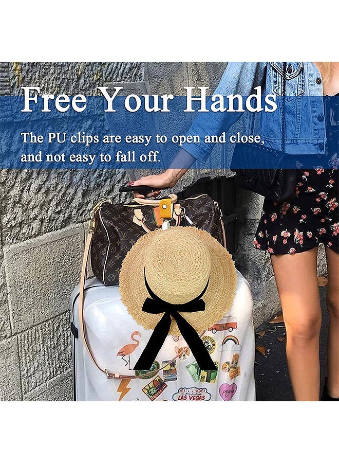 إم إكس إن 3 قطع PU الجلد قبعة كليب، متعددة الوظائف في الهواء الطلق Duckbill كليب، قبعة حامل اليدين اليدين الحرة حقيبة Accessory for Traveling Bags Backbagks Purses Totes - Image 4