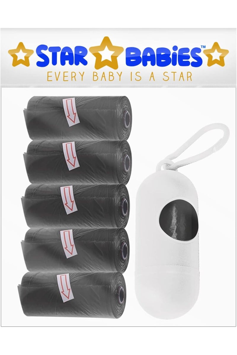 STAR BABiES حزمة 5 أكياس معطرة سوداء مع موزع أبيض، حزمة 1 - Image 1