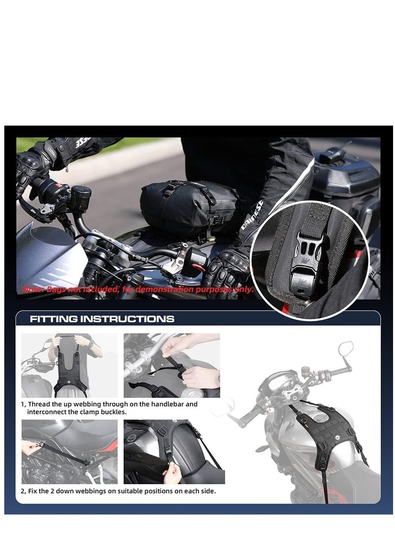 KASTWAVE Motorcycle Tank Bag, Bumper Bag Universal Saddle Bag Mounting Base - Image 4