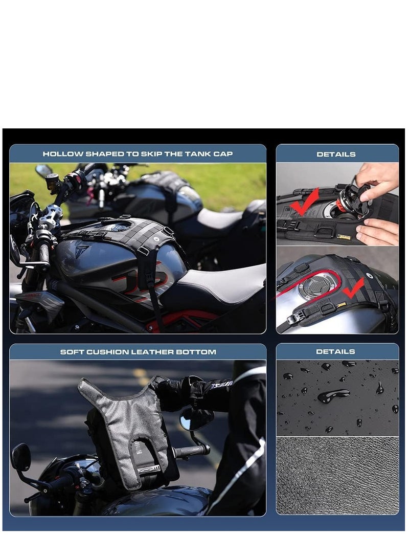 KASTWAVE Motorcycle Tank Bag, Bumper Bag Universal Saddle Bag Mounting Base - Image 5