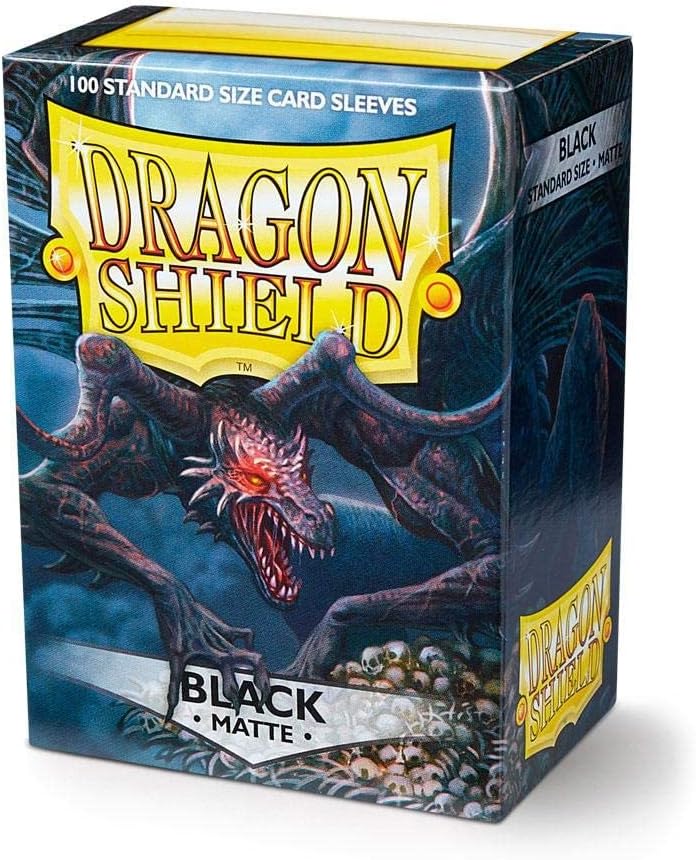 Dragon Shield Matte Black Standard Size Card Sleeves Display Box - 10 Packs of 100 Sleeves Each - Image 4