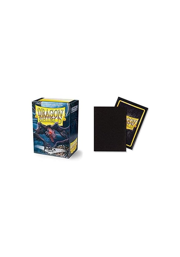 Dragon Shield Matte Black Standard Size Card Sleeves Display Box - 10 Packs of 100 Sleeves Each - Image 3
