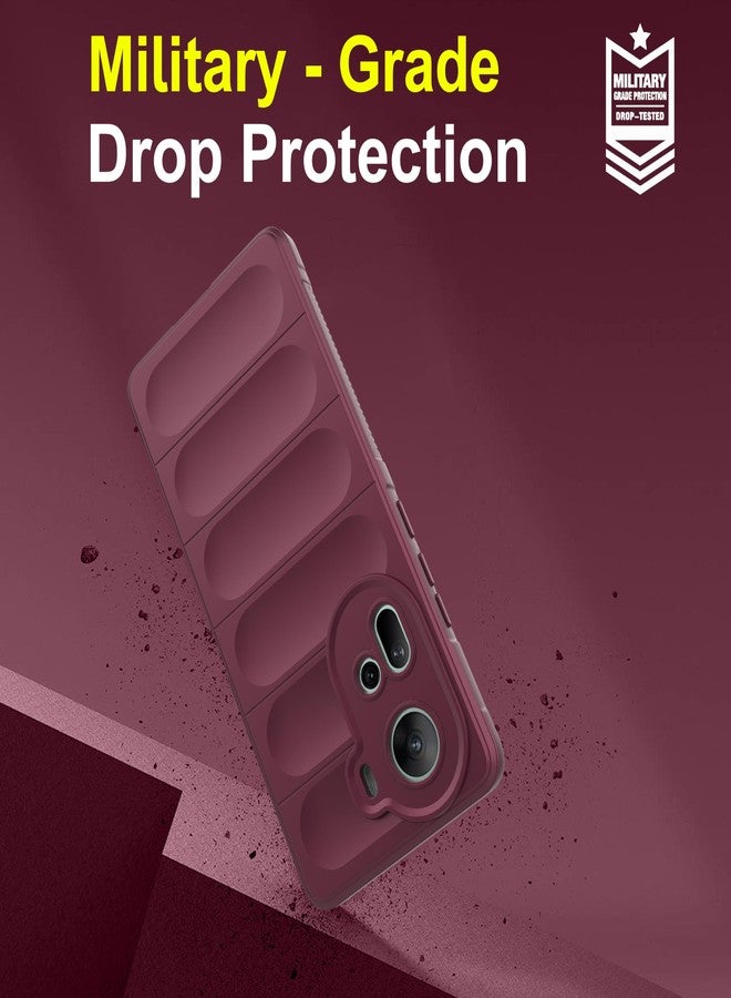 Zapcase Back Case Cover for Oppo Reno 11 | Compatible for Oppo Reno 11 Back Cover | Liquid Silicon Magic Case with Camera Protection | Plum - Image 5