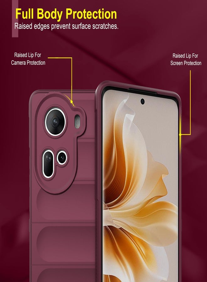 Zapcase Back Case Cover for Oppo Reno 11 | Compatible for Oppo Reno 11 Back Cover | Liquid Silicon Magic Case with Camera Protection | Plum - Image 3