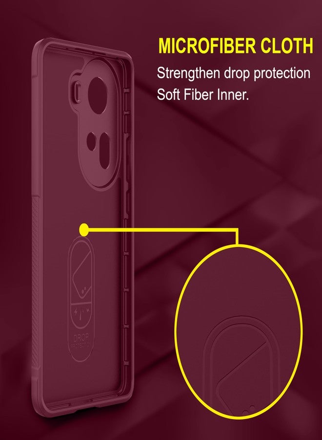 Zapcase Back Case Cover for Oppo Reno 11 | Compatible for Oppo Reno 11 Back Cover | Liquid Silicon Magic Case with Camera Protection | Plum - Image 4
