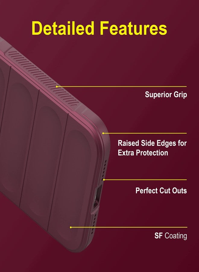 Zapcase Back Case Cover for Oppo Reno 11 | Compatible for Oppo Reno 11 Back Cover | Liquid Silicon Magic Case with Camera Protection | Plum - Image 2