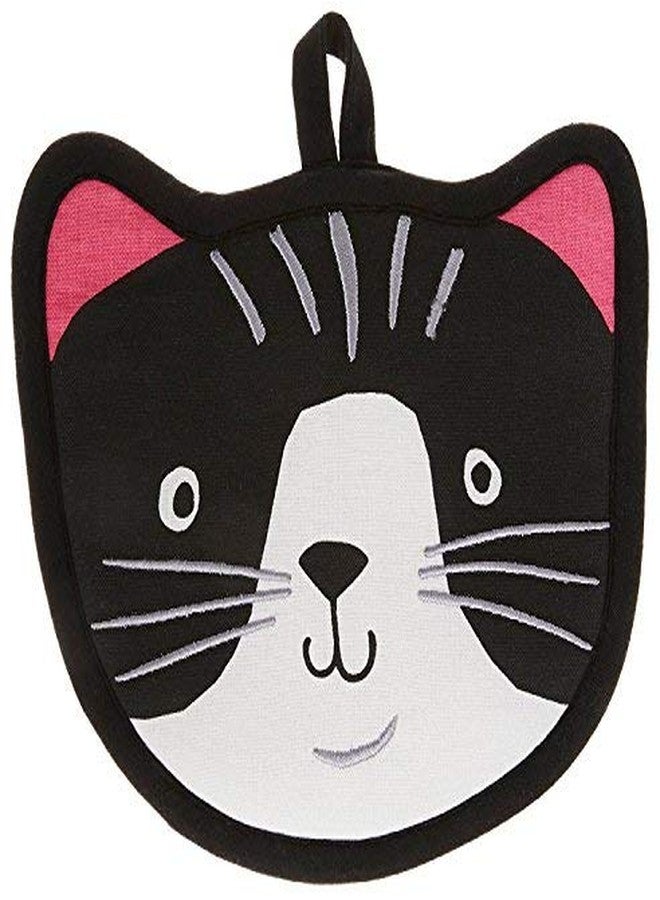 Kay Dee 4 Piece Kitchen Set - 2 Terry Towels, Oven Mitt, Potholder (Crazy Cat) - Image 4