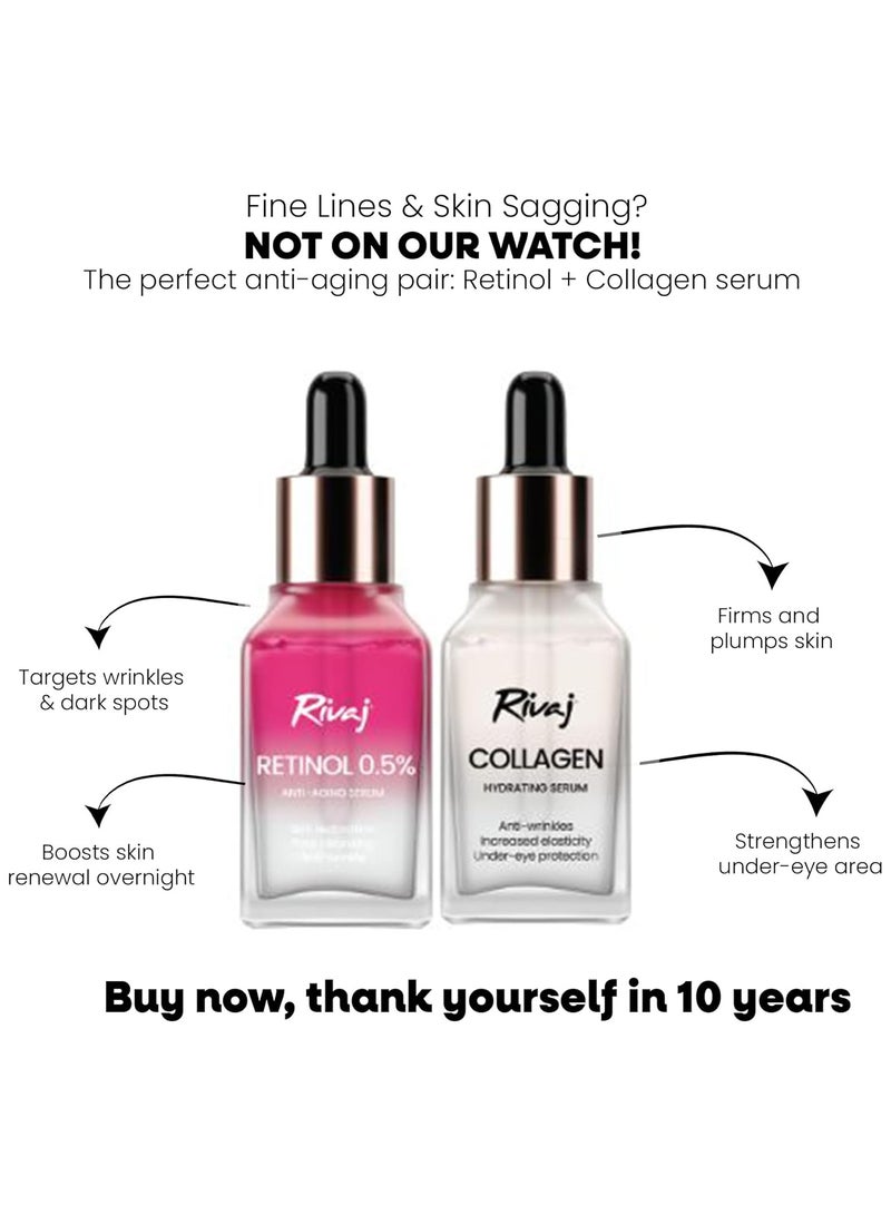 Rivaj UK Rivaj Collagen Face Serum 30ml – Anti-Aging & Firming, Lightweight Hydrating for Wrinkles, Fine Lines & Glowing Skin, Suitable for All Skin Types, Collagen Booster for Women - Image 3