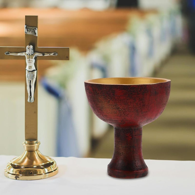 Cabilock Big Chalice Holy Grail Cup: Vintage Chalice Wine Drinking Goblet Cup Journal And Chalice Gothic Drinking Vessel - Ideal Novelty Gothic Father Day - Image 3