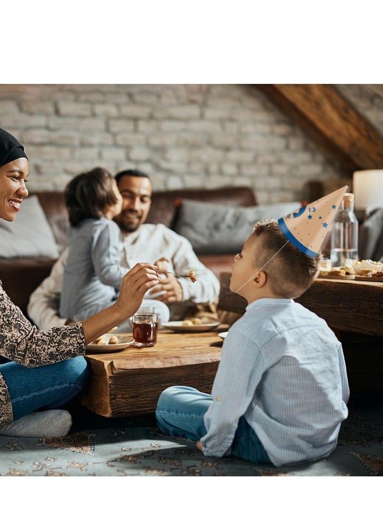 Eid Mubarak Paper Hats for Eid al-Adha, 6-Pack, Fun and Festive Party Hats for Family Celebrations - Image 3
