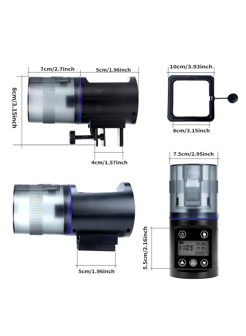 Generic Automatic Digital Fish Feeder for Aquariums – Battery Operated Timer Feeder with Screen, Adjustable Feeding Time & Food Quantity  - Image 2
