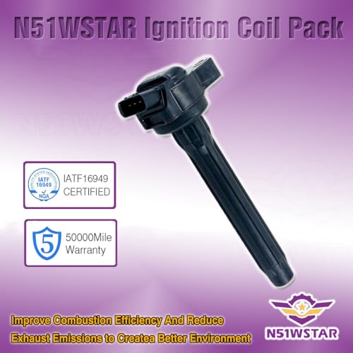 N51WSTAR Ignition Coil Pack Set Of 1 Compatible With LEXUS ES350 RX350 RX450H RX450HL TOYOTA AVALON CAMRY HIGHLANDER PRIUS V SIENNA 3.5L 2GR New Version Replacement For UF828 90919-02280 90919-A2013 - Image 4