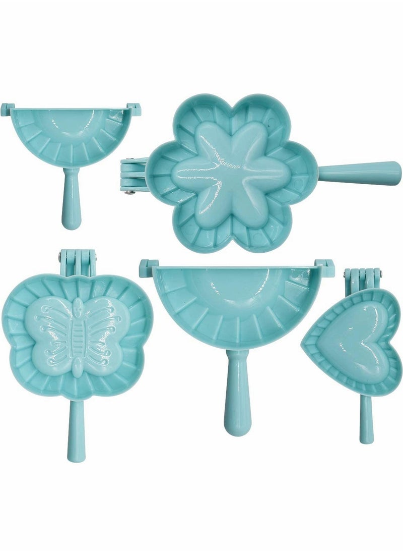 KASTWAVE 5PCS Ravioli Dumpling Maker, KASTWVE Plastic Dumpling Maker Set Dumpling Pasty Molds Cutter Dough Press Set Wrapper Pie Crimper Pastry Mould Tool Accessories for Home Kitchen Cooking  - Image 1