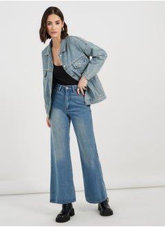 Styli Regular Fit Regular Length Denim Jacket  - Image 2