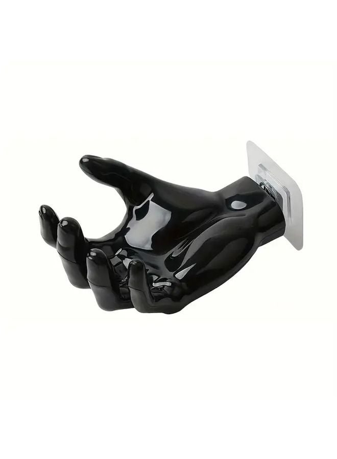 الخطاف الأسود اللاصق متعدد الأغراض للمفاتيح وسماعات الرأس والمناشف - Image 1