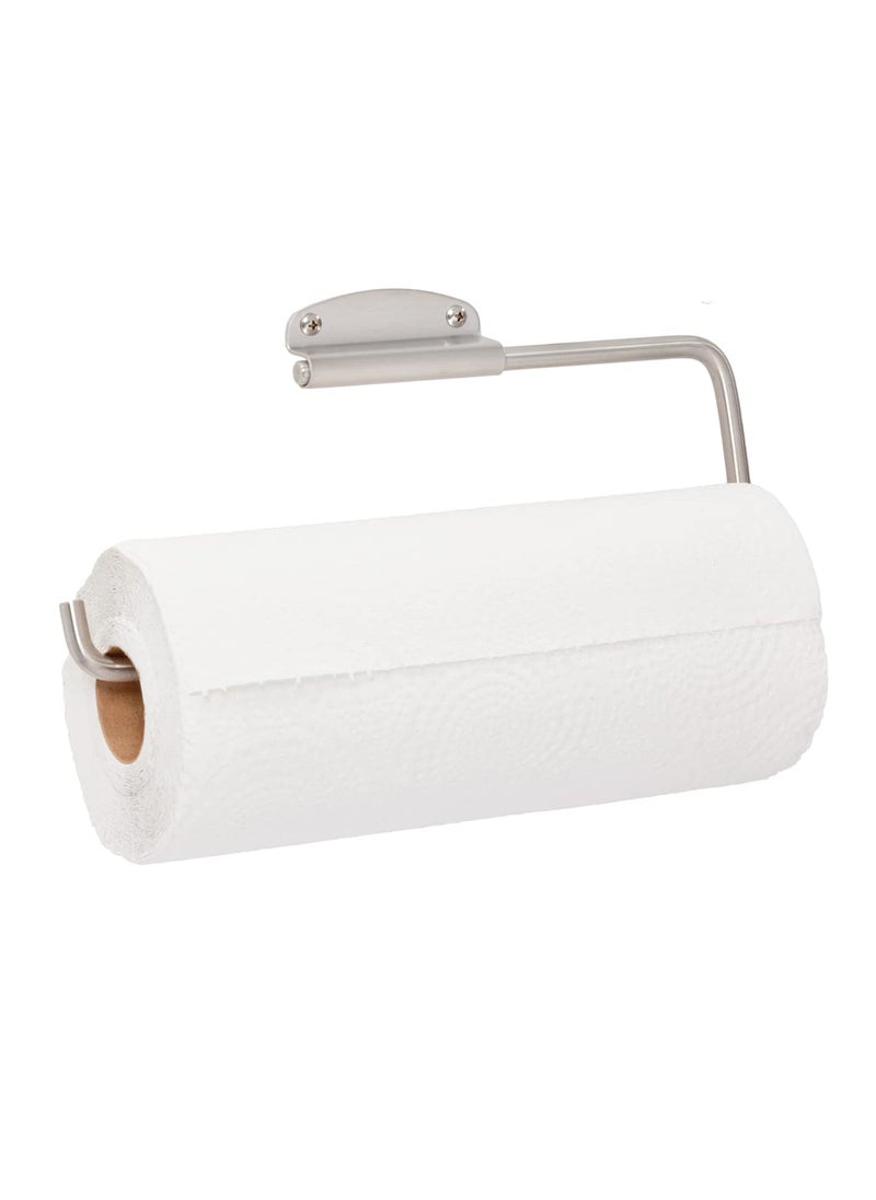 InterDesign iDesign Forma Wall Mounted Metal Paper Towel Holder Swiveling Roll Organizer for Kitchen Bathroom Craft Room 12 x 75 x 45 Chrome 