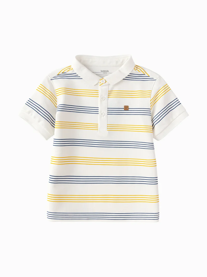 Balabala Toddler Boys Lapel short-sleeved T-shirt