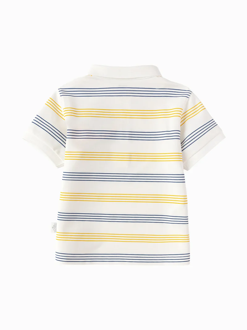 Balabala Toddler Boys Lapel short-sleeved T-shirt
