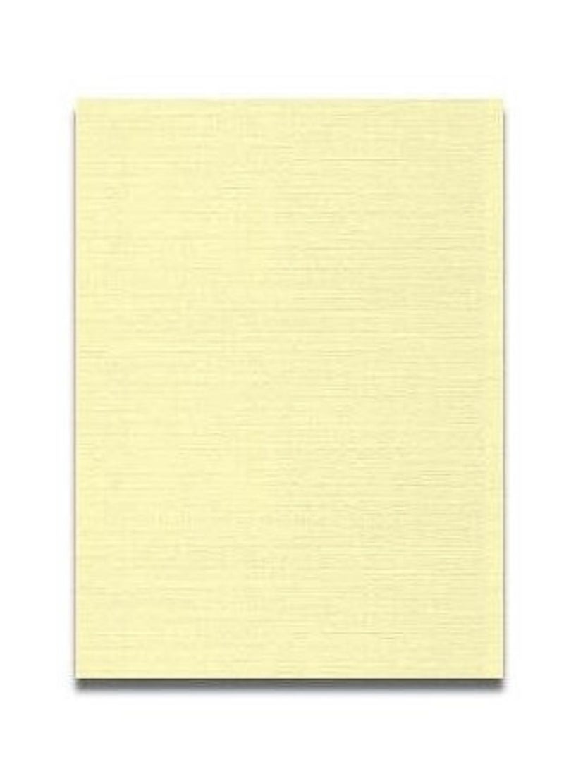 Terabyte Classic Linen Paper, Cream Color, A4 21 x 29 Inches, 300gsm, Embossed Texture, 100 Sheets - Image 2