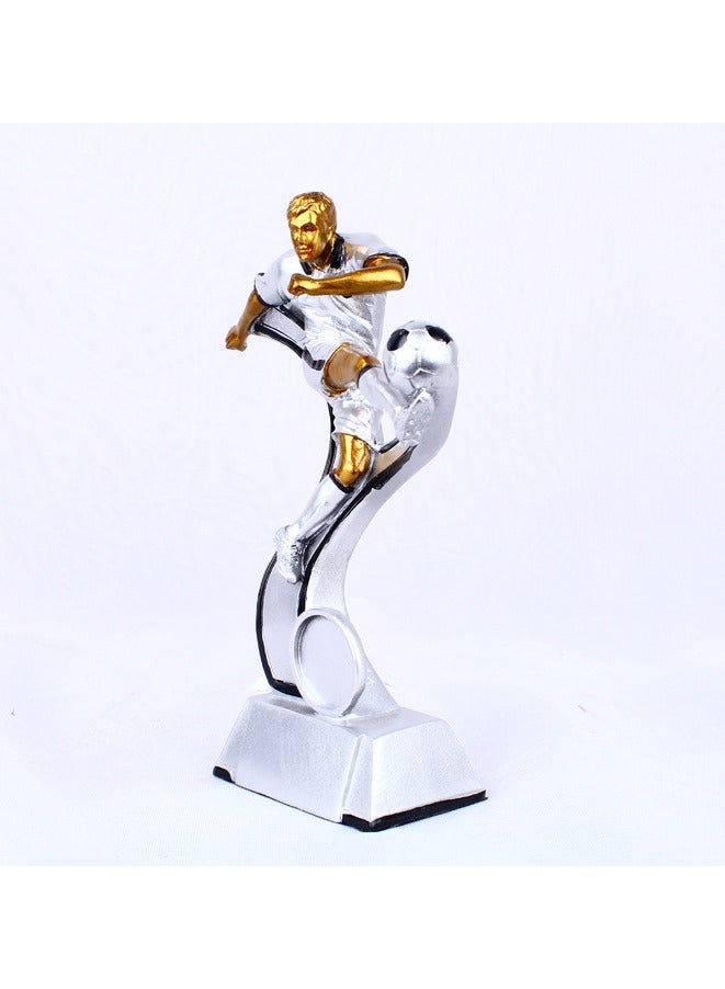 KUYING New Creative Resin Football Trophy 12.5X5X17.5CM  - Image 2