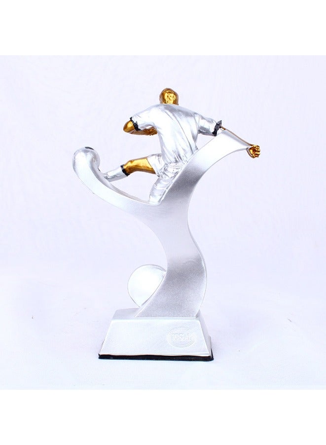 KUYING New Creative Resin Football Trophy 12.5X5X17.5CM  - Image 3