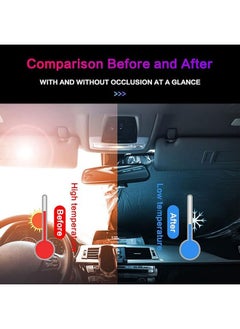 Occuwzz Reflective Car Windshield Sunshade - Ultimate Protection with Overlapping Design, Perfect Fit for Small Sedans & Hatchbacks  - Image 3