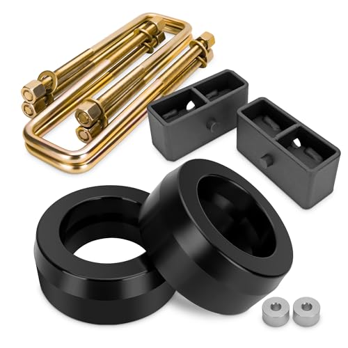 KSP PERFORMANCE KSP Lift Kits Set for 19992006 Silverado Sierra 1500 3Front and 2 Rear Leveling Kit Compatible With Chevy GMC 2WD Truck Whole Kits Include Front Lift Spacer Rear Lift Block and Extended U Bolts - Image 1