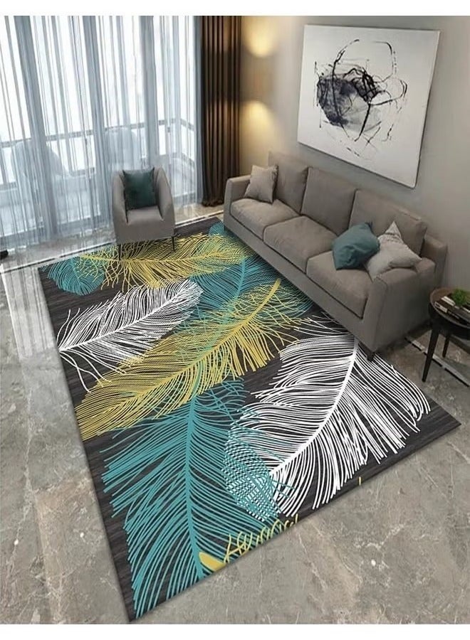 LEDIN Area Rugs Abstract Rug Modern Rugs Living Room Soft Short Pile Large Rug for Living Room Bedroom Dining Room Home Decor Non-Slip Floor Carpet Mat(160x230cm) - Image 3