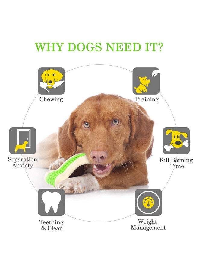 Bite Resistant Durable Aggressive Chewers Arched Bone Teething Toy For Puppies & Dogs - (Medium, Color May Vary) - Image 4