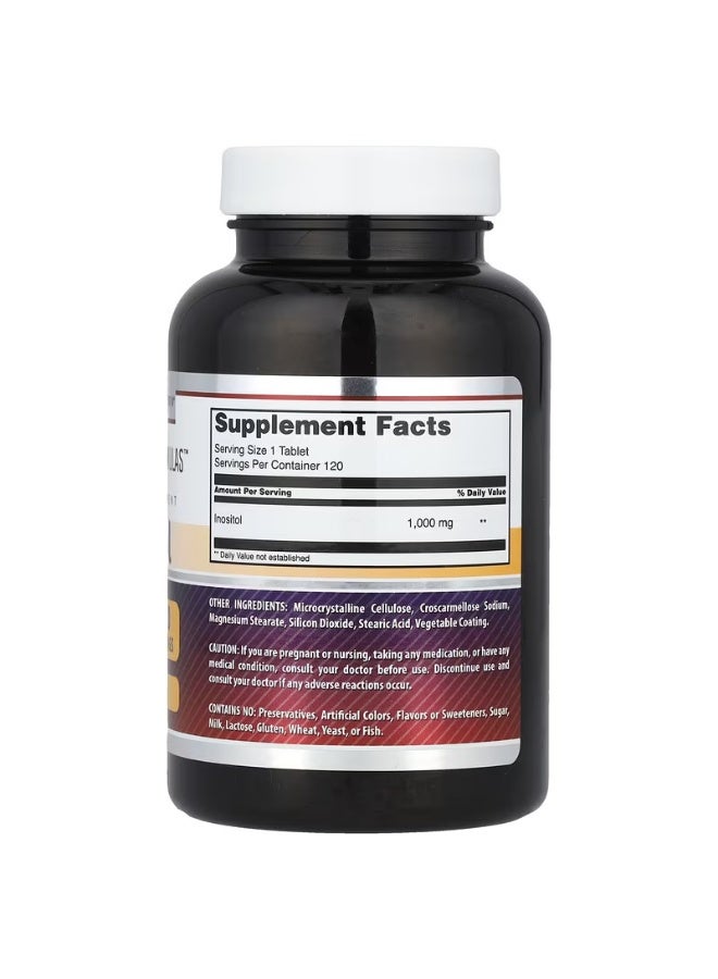 Amazing Nutrition Amazing Formulas Inositol - 1000 Mg, Tablets - Promotes Reproductive Health - Promotes Circulation & Liver Function (120 Count (Pack of 2)) - Image 3