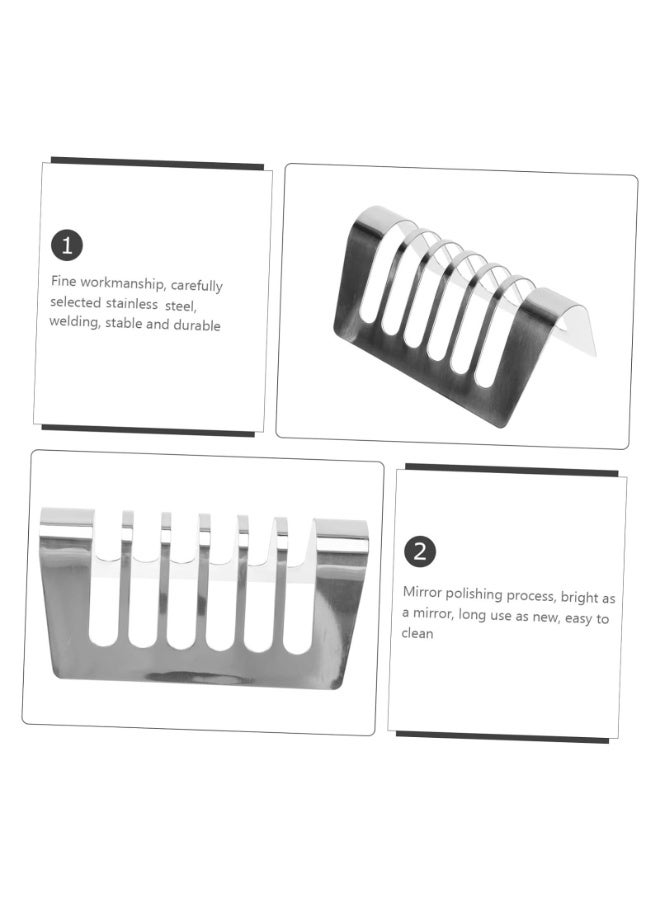 LAMAY Bread Rack Stainless Steel Toast Holder Bread Stand Display Rack Bakery Rack Stainless Steel Rack Bread Cooling Rack Metal Storage Rack Metal Brackets Metal Stand (Size : 6) - Image 4