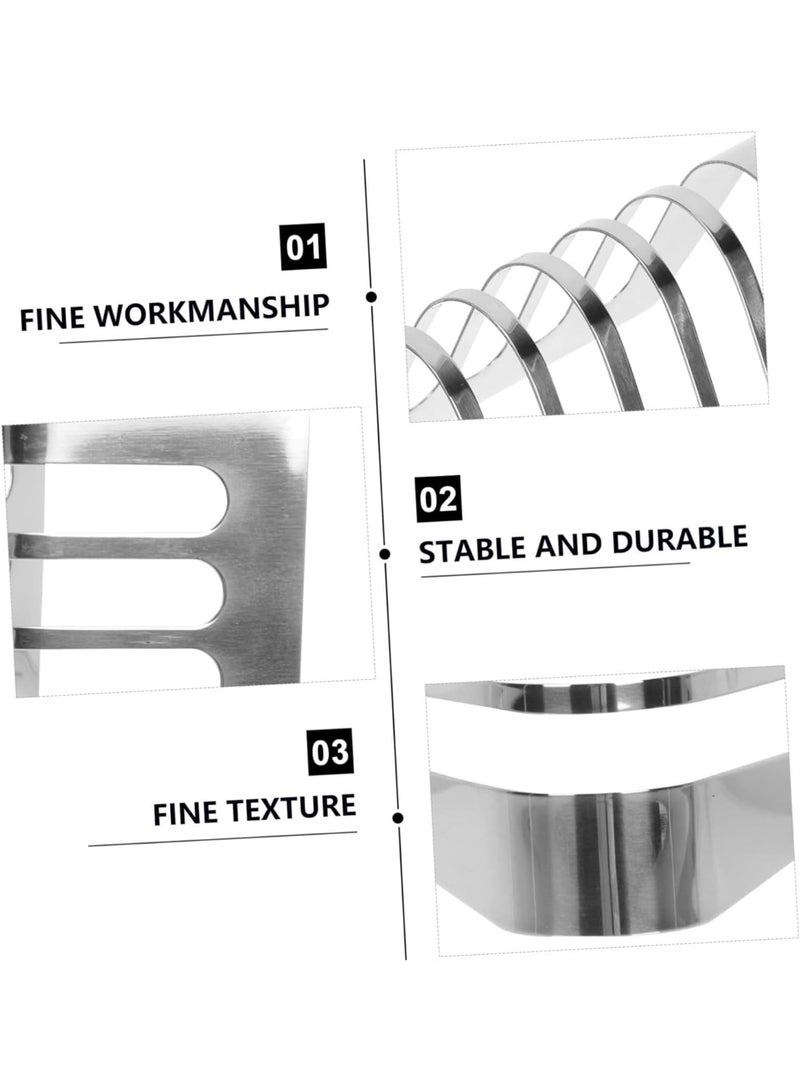 LAMAY Bread Rack Stainless Steel Toast Holder Bread Stand Display Rack Bakery Rack Stainless Steel Rack Bread Cooling Rack Metal Storage Rack Metal Brackets Metal Stand (Size : 6) - Image 3