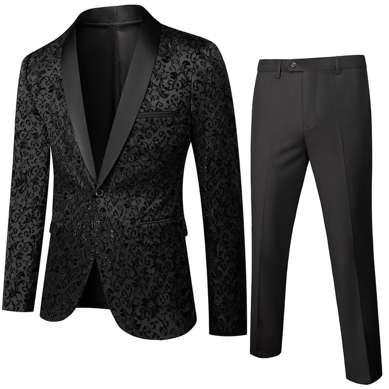 التجارة الخارجية رجال الأعمال عادية بدلة بدلة رجال الأسلوب الكوري رقيقة فستان العريس قطعتين مجموعة P200 - Image 5
