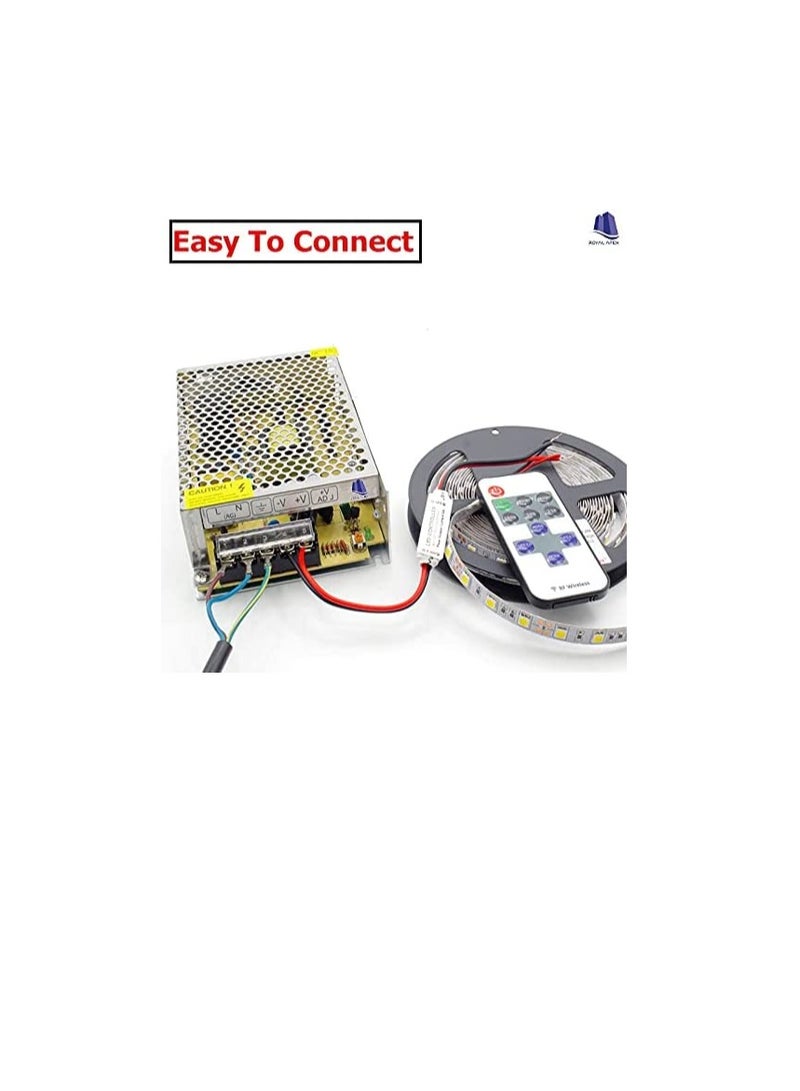 Multipurpose AC to DC Switching Power Supply Driver, LED Driver Transformers/Camera Power Supply/LED Strip Switch Driver (5V, 5A) - Image 3