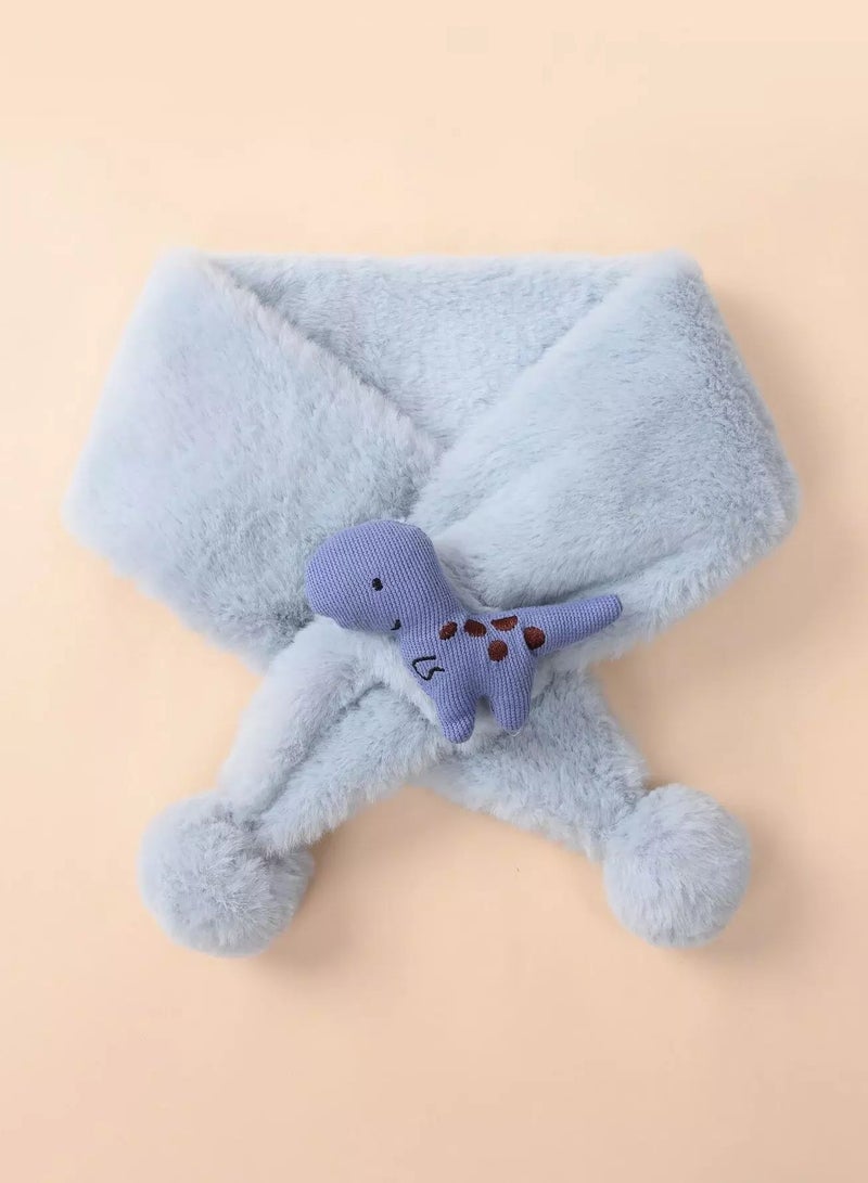 Toddler Boys Cartoon Dinosaur Decor Scarf  - Image 1