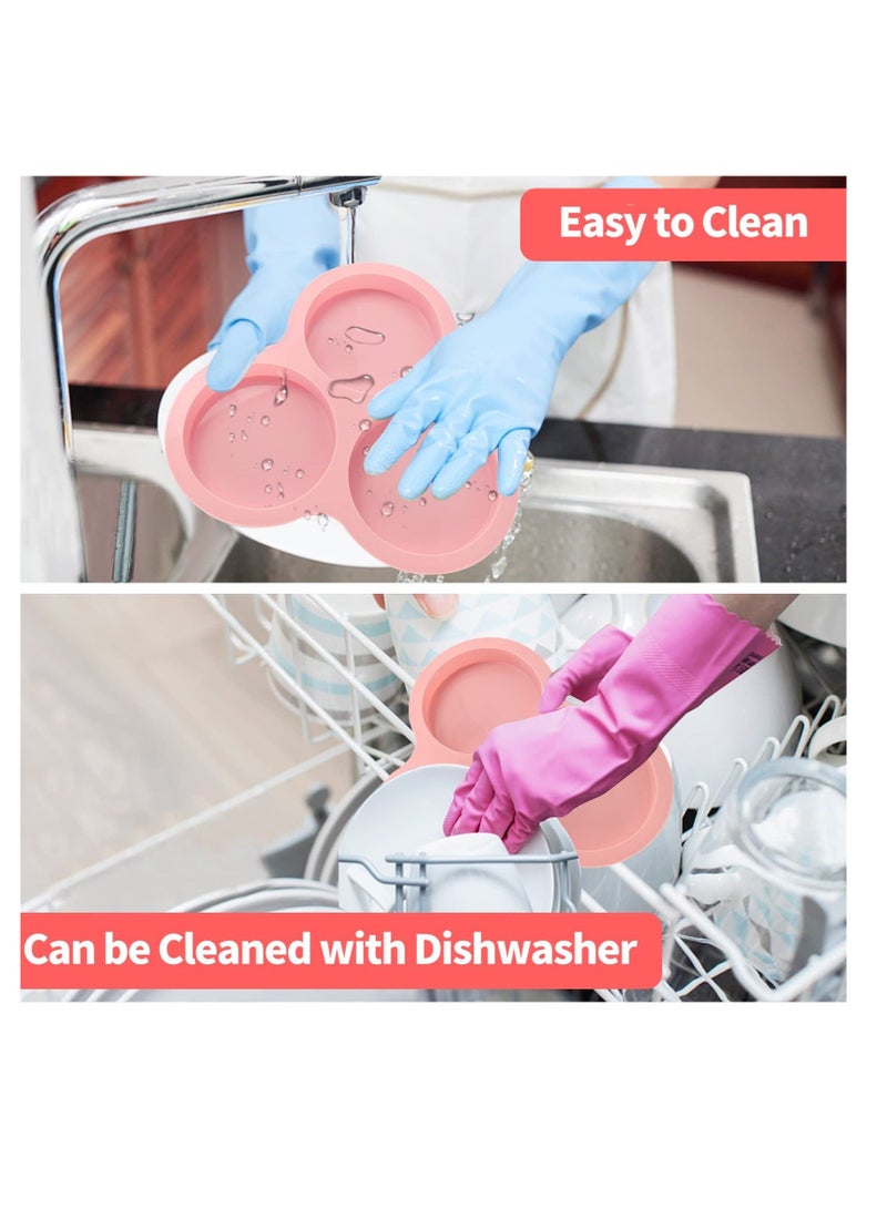 Silicone Air Fryer Egg Pan, Non-Stick Air Fryer Baking Pan Cupcake Pan Reusable Silicone Muffin Pan Tray for Making Egg Muffin, Baking Hamburger, Fried Egg, Cupcake, Tart and Dessert - Image 2