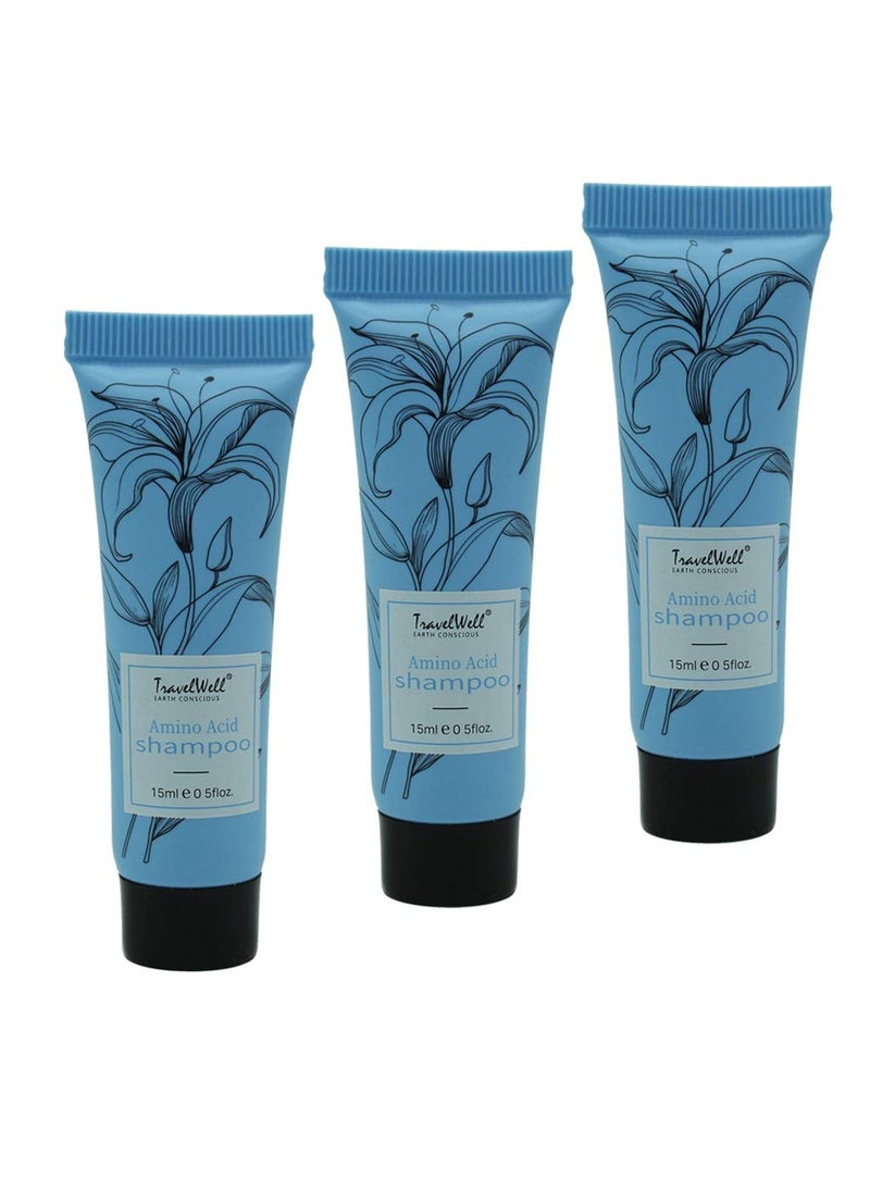 Travelwell Travel Well Flower Series Hotel Travel Size Guest Shampoo 0.5 Fl Oz/15ml, Individually Wrapped 200 Tubes per Box  - Image 1