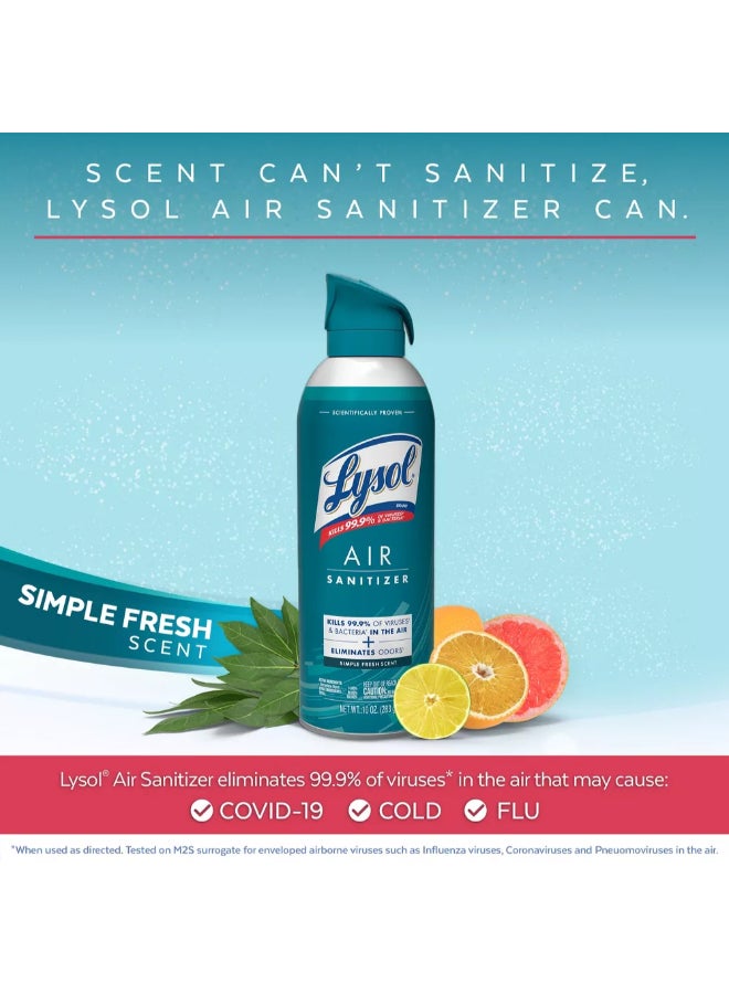 ليزول بخاخ معقم للجو يزيل الروائح الكريهة برائحة منعشة رقيقة 10 أونصة 4133567 - Image 3