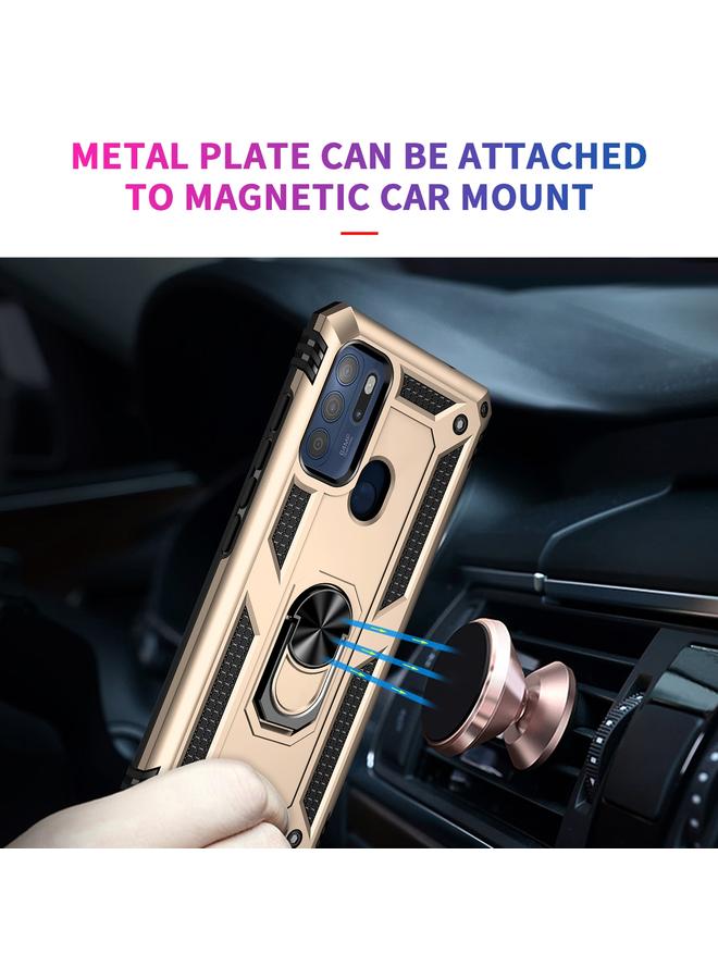 S-TOP Case For Motorola Moto G60s Shockproof TPU + PC Phone Case with 360 Degree Rotating Holder - Image 5