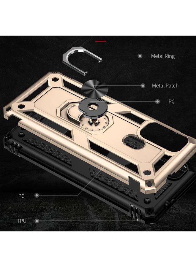 S-TOP Case For Motorola Moto G60s Shockproof TPU + PC Phone Case with 360 Degree Rotating Holder - Image 3