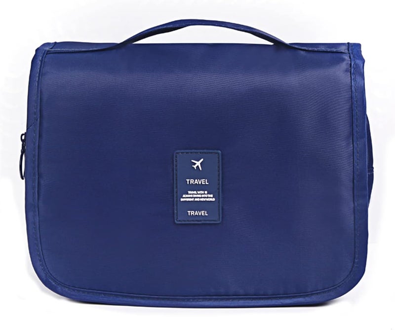 YumSur Toiletry Bag for Men and Women, Waterproof Travel Foldable Cosmetic Bag Large Capacity Organizer for Gym Business and Holiday, with Hook and Handle - Image 1