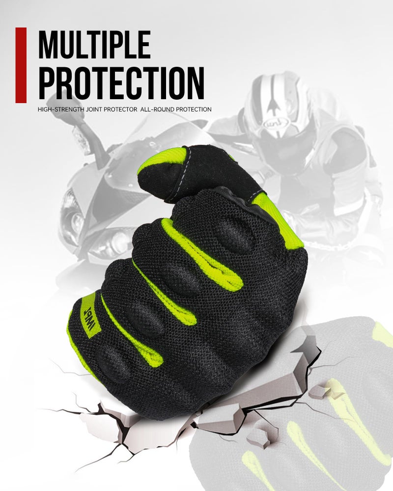 BORLENI قفازات دراجة نارية من بورليني مع شاشة لمس قفاز كامل الأصابع موتوكروس سباق الطرق دراجة رياضية في الهواء الطلق للنساء والرجال - Image 5