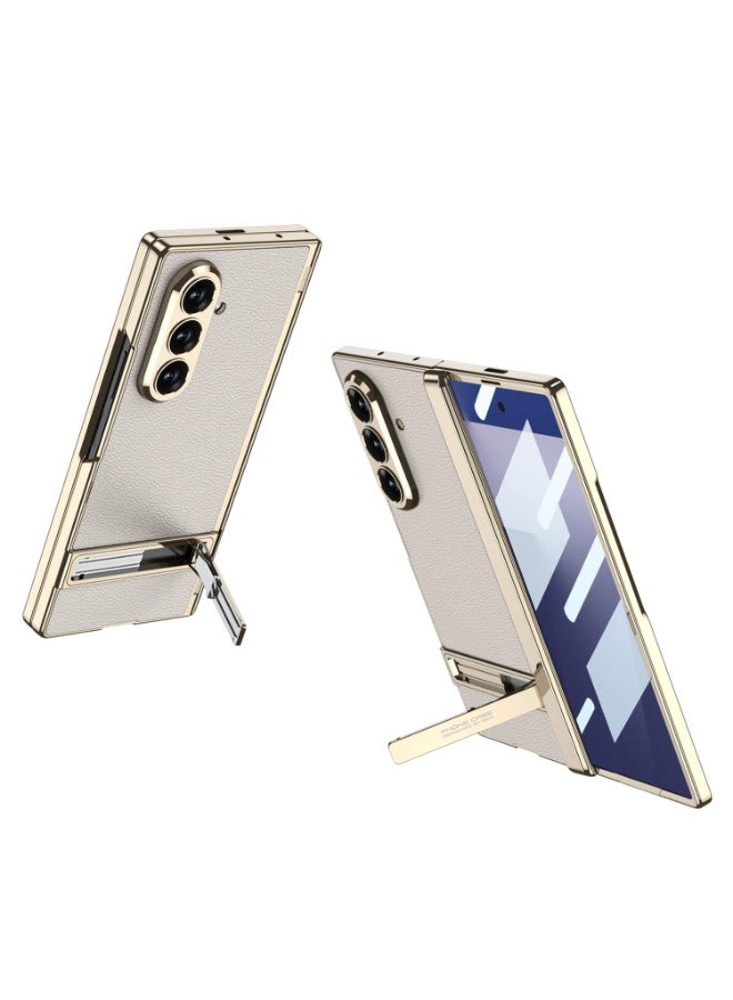 general Compatible with Samsung Galaxy Z Fold 7 Case Leather with Built-in Screen Protector, 【Magnetic Hinge】 360° Full Body Cover, Kickstand Phone Cases for Samsung Z Fold 7 - Image 2