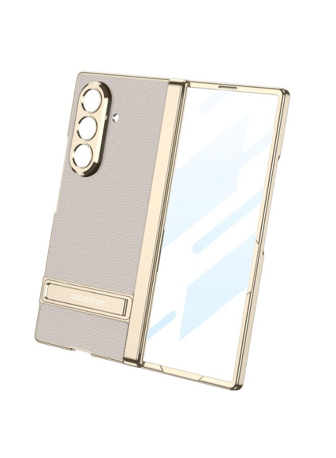 general Compatible with Samsung Galaxy Z Fold 7 Case Leather with Built-in Screen Protector, 【Magnetic Hinge】 360° Full Body Cover, Kickstand Phone Cases for Samsung Z Fold 7 - Image 3